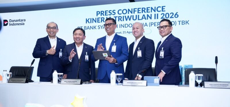 Direktur Utama BSI Anggoro Eko Cahyo dalam pemaparan kinerja Semester I 2026 BSI di Jakarta. BSI mencatatkan pertumbuhan nasabah hingga 24,3 juta orang dan total aset mencapai Rp464,5 triliun seiring penguatan layanan perbankan digital.
