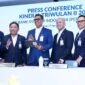Direktur Utama BSI Anggoro Eko Cahyo dalam pemaparan kinerja Semester I 2026 BSI di Jakarta. BSI mencatatkan pertumbuhan nasabah hingga 24,3 juta orang dan total aset mencapai Rp464,5 triliun seiring penguatan layanan perbankan digital.