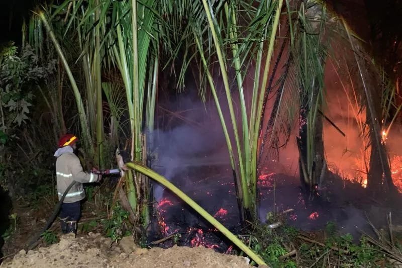 BPBD Aceh Besar menggandeng perangkat gampong untuk mencegah maraknya kebakaran hutan dan lahan.