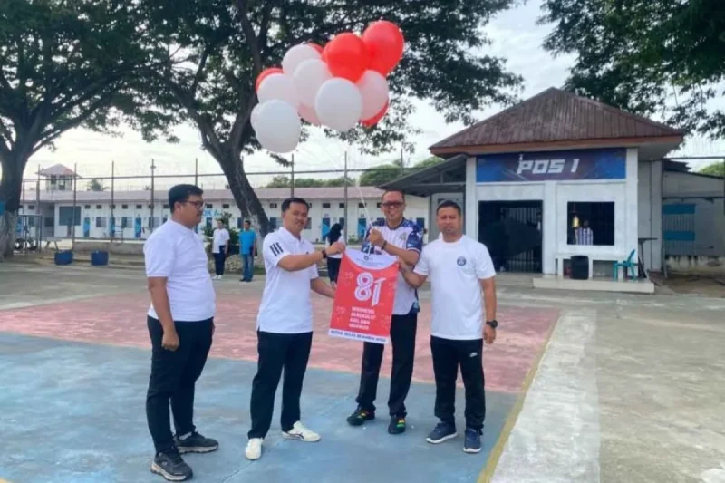 Rumah Tahanan Negara Kelas IIB Banda Aceh menggelar pekan olahraga dan seni bagi narapidana untuk memeriahkan HUT ke-81 Kemerdekaan RI.