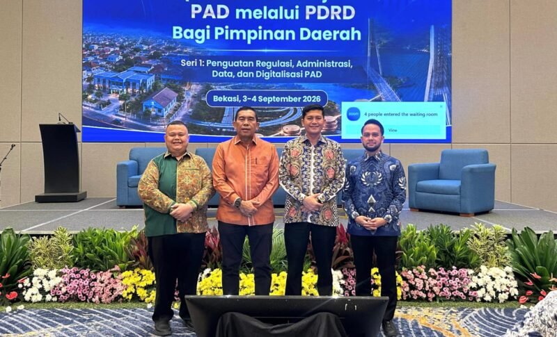 Bupati Aceh Selatan Mirwan MS menghadiri Forum Koordinasi Strategis Implementasi Kebijakan PAD melalui PDRD di Bekasi, 3-4 September 2026.