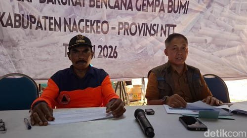 Gempa M 7,7 di Nagekeo, NTT menewaskan 20 orang dan menyebabkan 21.952 jiwa mengungsi. Data BNPB per Kamis (3/9/2026) menyebut korban meninggal tersebar di 5 kecamatan, dengan luka berat 34 orang dan luka ringan 133 orang.