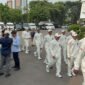 Ratusan atlet Indonesia berkumpul di Istana Kepresidenan RI Jakarta Rabu 9/9/2026 untuk menghadiri pelepasan resmi oleh Presiden Prabowo Subianto jelang Asian Games 2026 di Jepang yang mulai 19 September 2026.