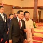 Wakil Gubernur Aceh, Fadhlullah, S.E. (Dek Fadh), saat menghadiri Rapat Koordinasi Gubernur se-Sumatera dalam rangkaian Pertemuan Tingkat Menteri IMT-GT ke-32 di JW Marriott Hotel, Kota Medan, Sumatera Utara, Rabu (9/9/2026).