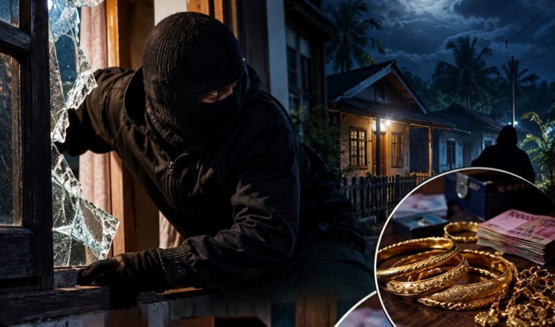 Lima rumah warga di Gampong Sawang II, Kecamatan Sawang, Aceh Selatan dibobol pencuri dalam satu malam.