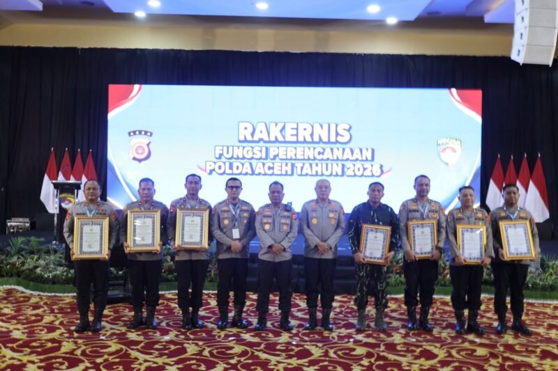Kapolda Aceh Irjen Pol. Ruddi Setiawan membuka Rakernis Fungsi Perencanaan 2026 di Banda Aceh, Senin (14/9).
