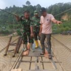 Warga Desa Lubuk Sidup Sekerak Aceh Tamiang sambut baik perehapan Jembatan Gantung Perintis Garuda yang jadi akses penting ekonomi dan sosial.