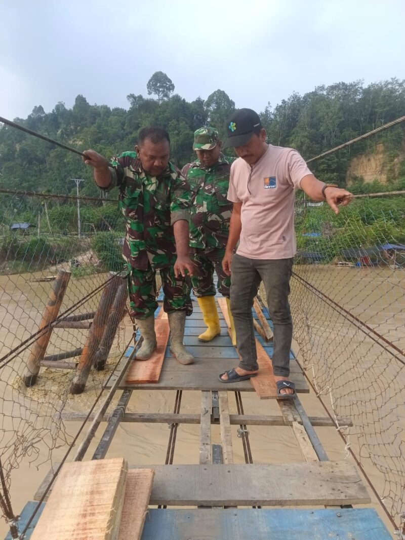 Warga Desa Lubuk Sidup Sekerak Aceh Tamiang sambut baik perehapan Jembatan Gantung Perintis Garuda yang jadi akses penting ekonomi dan sosial.
