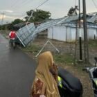 Angin kencang disertai hujan deras rusak ringan 7 Huntara penyintas banjir di Gampong Tanjong Dalam Selatan Langkahan Aceh Utara Minggu 20/9/2026, tidak ada korban jiwa, Bupati Aceh Utara imbau warga waspada cuaca ekstrem.