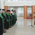 UIN Ar-Raniry Banda Aceh kukuhkan sembilan guru besar Angkatan VIII di Auditorium Prof Ali Hasjmy, Selasa 22/9/2026.