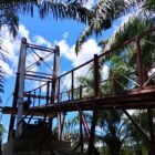 Pembangunan Jembatan Gantung Perintis di Desa Serasah Kecamatan Simpang Kanan Aceh Singkil terus progres hingga Selasa 29/9/2026 capai 46,50 persen.