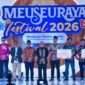 PT Bank Aceh Syariah bersama Kantor Perwakilan Bank Indonesia Provinsi Aceh melakukan peluncuran dan penyerahan perangkat QRIS Soundbox yang dilaksanakan dalam rangkaian Opening Ceremony Meuseuraya Festival 2026 di Balee Meuseuraya Aceh, Banda Aceh, Jumat (23/10/2026).