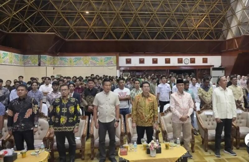 Ketua beserta Wakil Ketua I DPRK Banda Aceh hadiri pelantikan Pengurus Besar Himpunan Mahasiswa Bireuen PB HIMABIR Banda Aceh Periode 2026-2028.