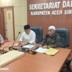 Rakor Satgas 3 provinsi 2/10 di Op-Room bupati, bahas mitigasi hulu-hilir cegah banjir-longsor.