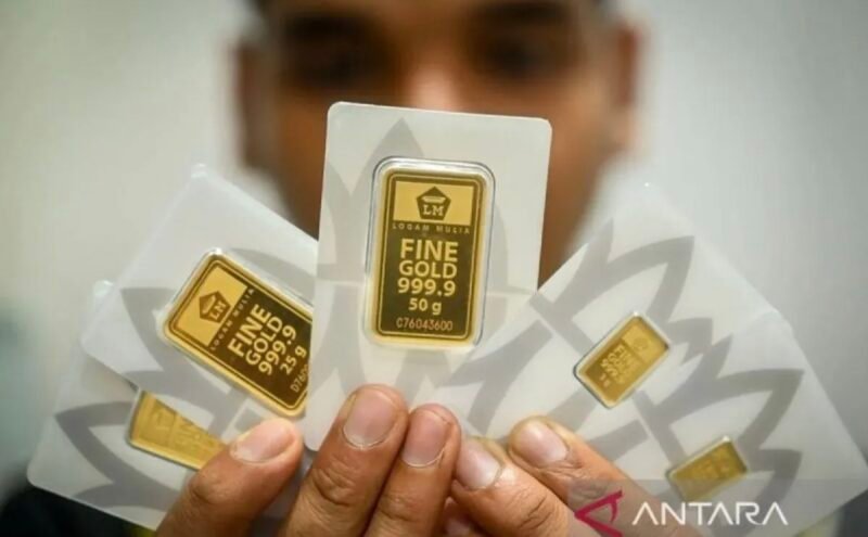 Antam naik jadi Rp 2.580.000/gram 5/10/2026 pukul 08.51 WIB dari Rp 2.574.000, buyback Rp 2.386.000; buyback >Rp 10 juta kena PPh 22 1,5% dan beli kena PPh 0,25%.
