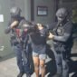 Densus 88 4/10/2026 tangkap 11 tersangka jaringan Daulah Islamiyah di Jabar, Jateng, Sulteng, Sulsel, Riau, Malut - inisial HN, SM, HA, YDKAP, Y, S, A, CG, MF, AF, MW; Jubir Kombes Mayndra: ditemukan pelatihan fisik-tembak, kini geledah dan sita barang bukti.