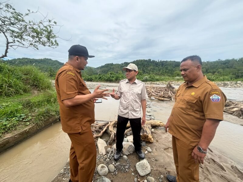 Wagub Dek Fadh tinjau D.I. Seunong Meurah Dua Senin 5/10, respon keluhan warga soal irigasi rusak, dorong BWS segera anggarkan perbaikan.