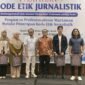 Plt. Sekretaris Daerah (Sekda) Aceh, Taufik, ST, M.Si., menyampaikan sambutan saat membuka Pelatihan Kode Etik Jurnalistik AMSI Aceh di Hotel Ayani, Banda Aceh, Sabtu (10/10/2026). 