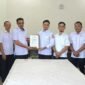 Bawaslu Abdya MoU dengan Cabdisdik Abdya soal edukasi demokrasi pelajar SMA/SMK/SLB, Rabu (14/10/2025). 