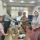 Disnaker Kota Banda Aceh verifikasi berkas administrasi dan surat keterangan perubahan struktur kepengurusan baru DPD Gaspermindo Provinsi Aceh Senin 12/10/2026. 
