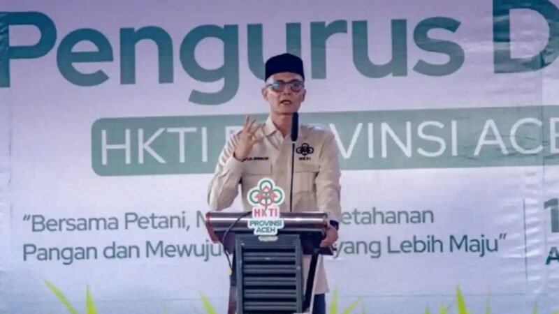 Ketua HKTI Aceh TA Khalid dorong pembentukan klaster pertanian unggulan tiap kabupaten/kota sistem zonasi fokus komoditas lokal penuhi pasar domestik luar daerah Minggu 18/10/2026. 