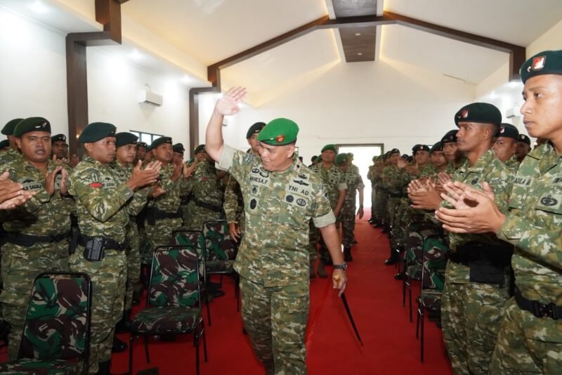 Kunjungan kerja Pangdam Iskandar Muda (IM), Brigadir Jenderal TNI Mahesa Fitriadi, S.A.P., M.M., ke Markas Batalyon Infanteri (Yonif) 112/Dharma Jaya.