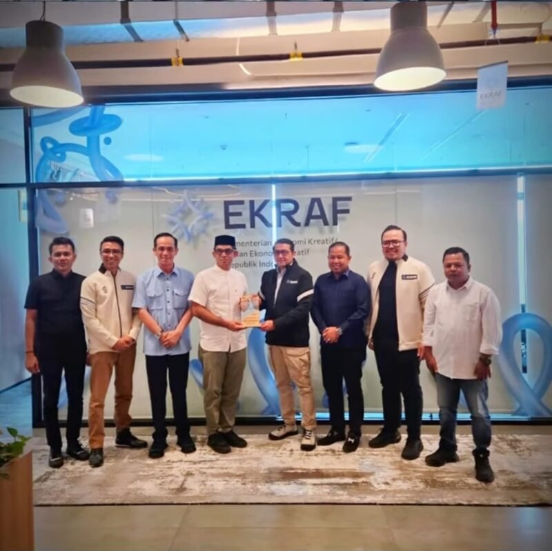Kadisdik Dayah Aceh Muhsin Thahir bersama Komisi VII DPRA audiensi dengan Menteri Ekraf RI Teuku Riefky Harsya di Jakarta, Jumat 4/9/2026.