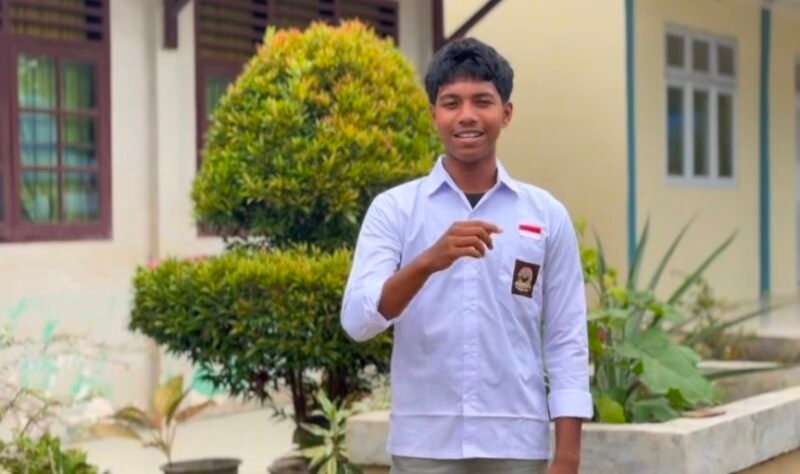 Alif Teguh Pamungkas, siswa SMAN 1 Tanah Jambo Aye, Aceh Utara, melaju ke grand final Pemilihan Duta Pelajar Anti Narkoba Indonesia Tingkat Provinsi Aceh 2026, pada Kamis (22/10/2026). Foto: NA